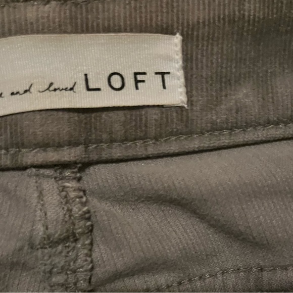 Ann Taylor LOFT Women Curvy Skinny Corduroy Jeans Grey Size 28/6 - Picture 2 of 5